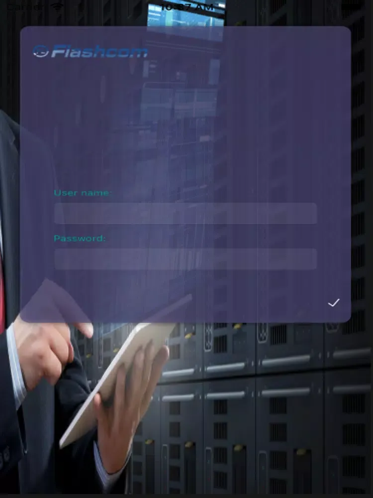 ภาพหน้าจอของ DataMobile Dashboard iPad 