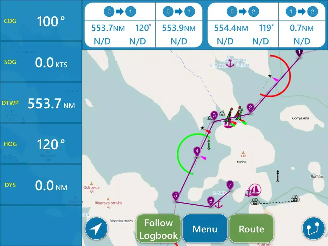 NaviApp Adriatic - best navigation of the Croatia Adriatic Sea iPad  Screenshots