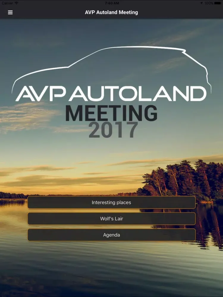 Tangkapan skrin AVP Autoland Meeting iPad 