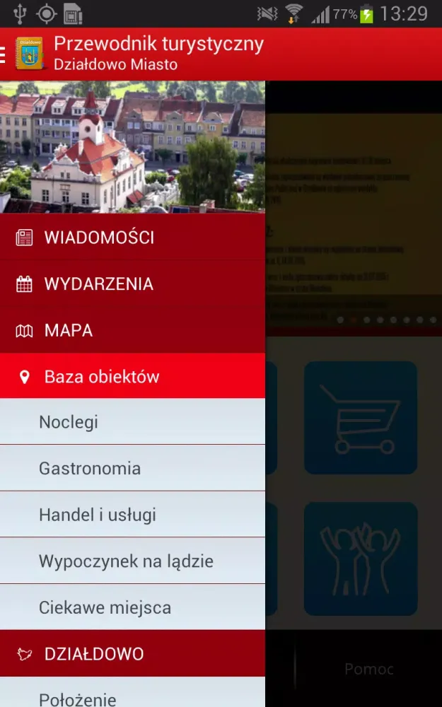 Zrzuty ekranu Miasto Działdowo - przewodnik