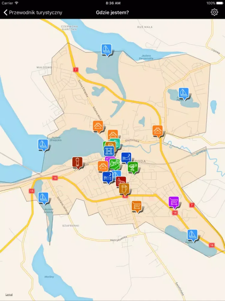 Ostróda - mobilny przewodnik iPad 应用截图
