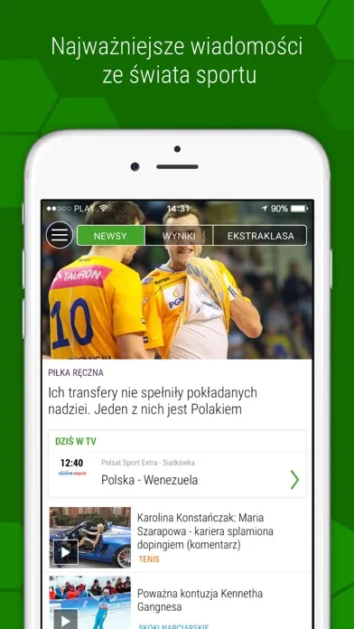 Captures d'écran de WP SportoweFakty