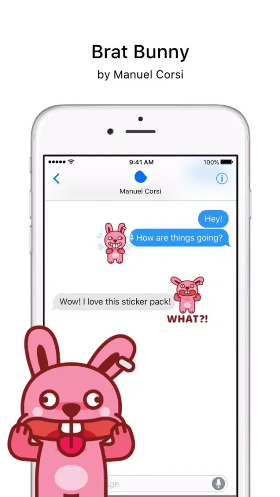 Brat Bunny Stickers スクリーンショット