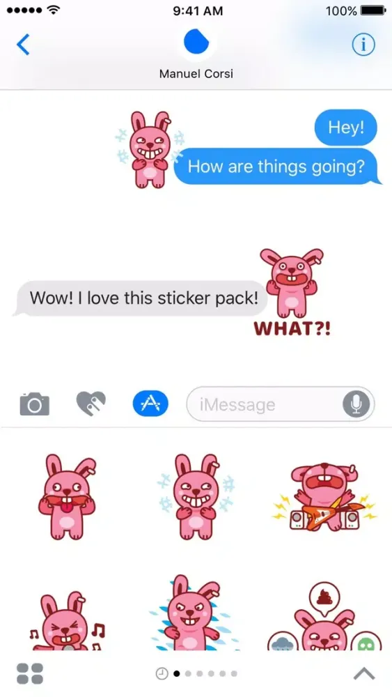 Brat Bunny Stickers スクリーンショット