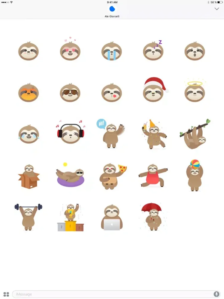 Chewy the Sloth iPad  스크린샷