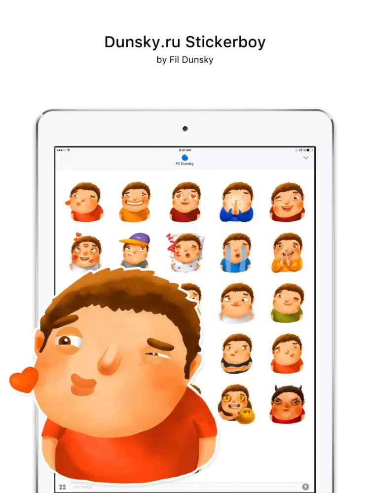 Dunsky.ru Stickerboy iPad  Screenshots