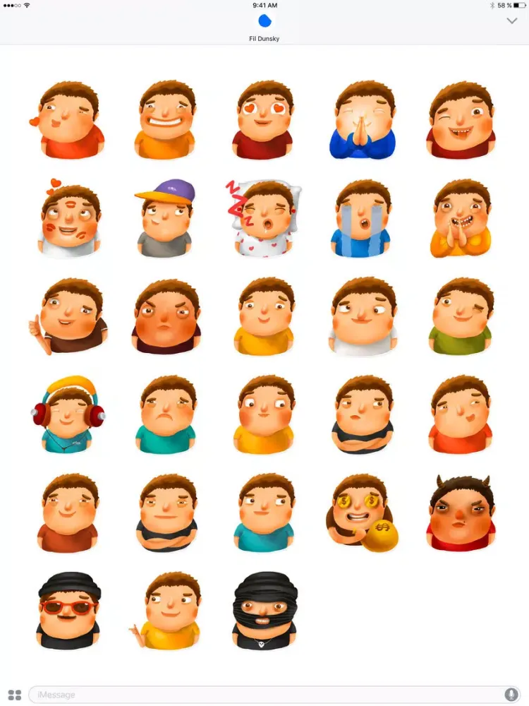 Dunsky.ru Stickerboy iPad  Screenshots