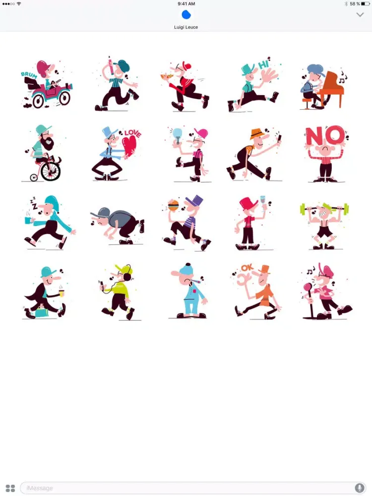 Funny People Stickers iPad  Screenshots