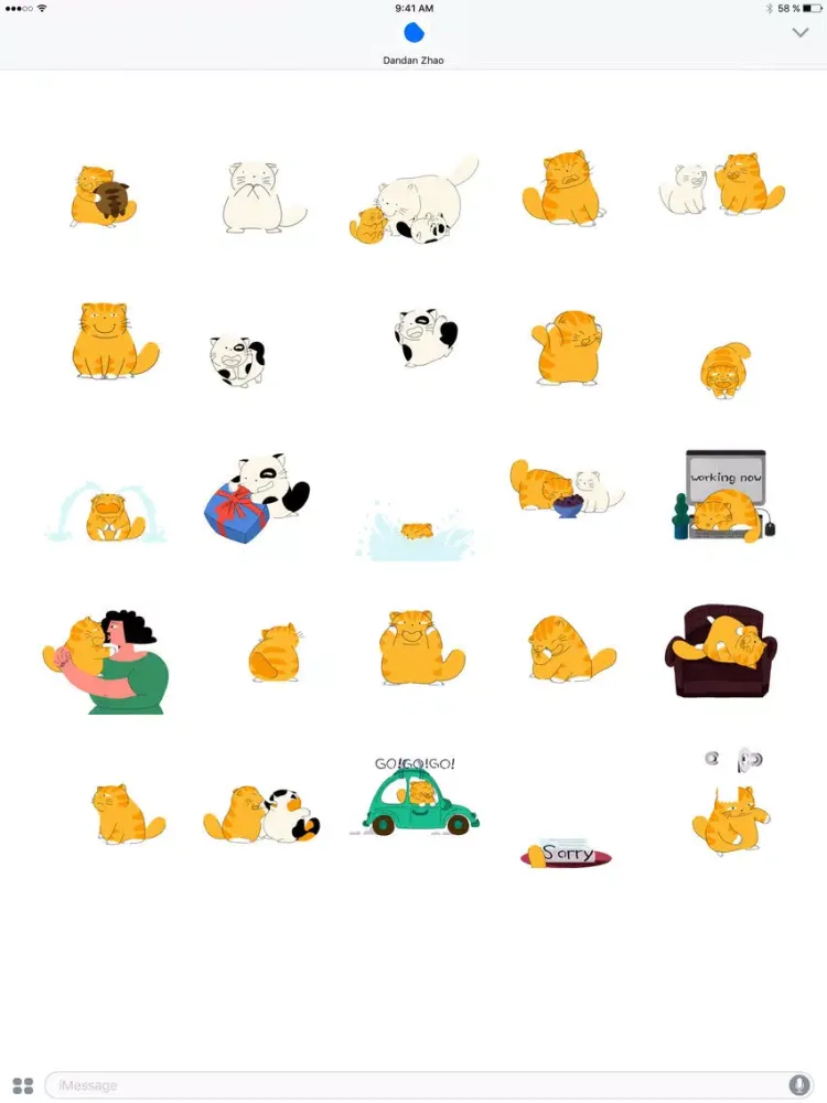 Go! Cats - Animated Stickers iPad  Screenshots
