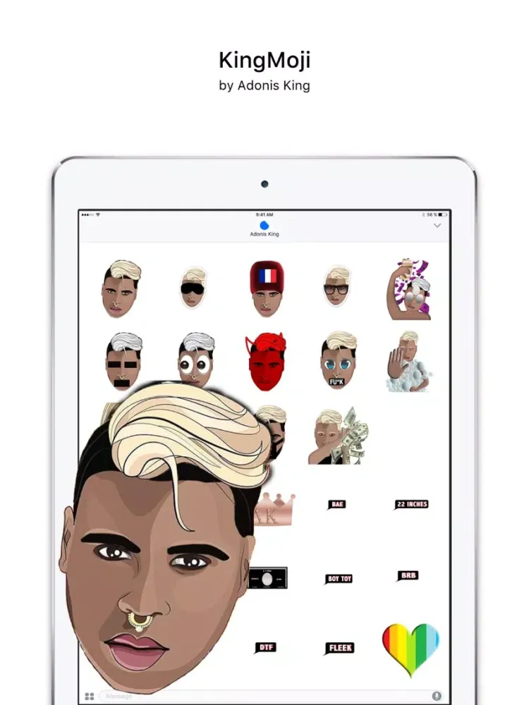 KingMoji Provocative Stickers iPad  سکرین شاٹس