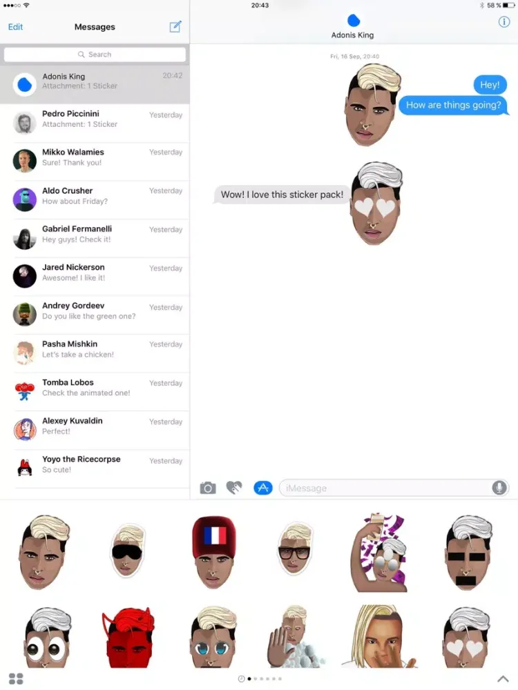 KingMoji Provocative Stickers iPad  سکرین شاٹس