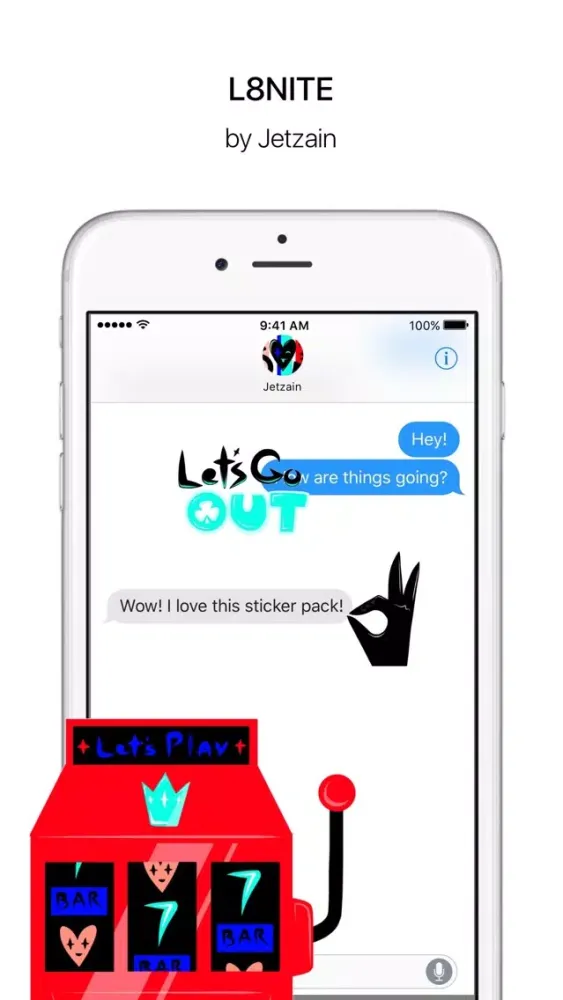 Ảnh chụp màn hình của L8NITE - Animated Stickers