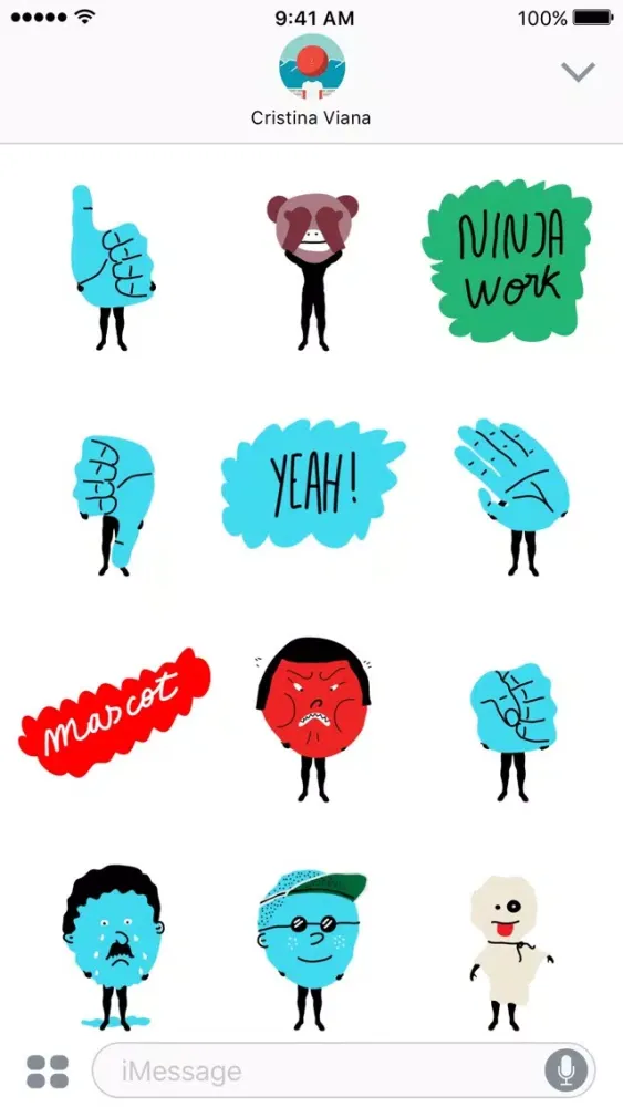 Capturas de tela do Mascot Stickers