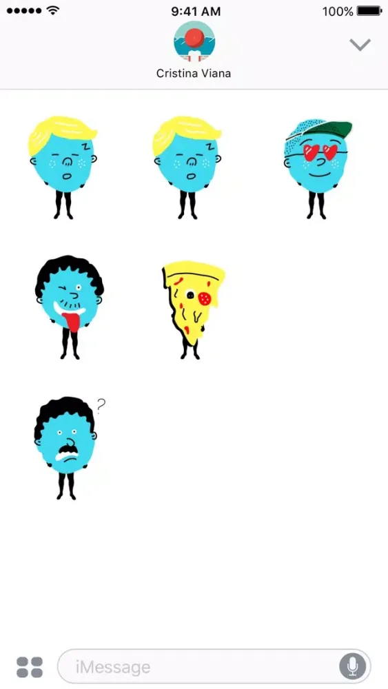 Capturas de tela do Mascot Stickers