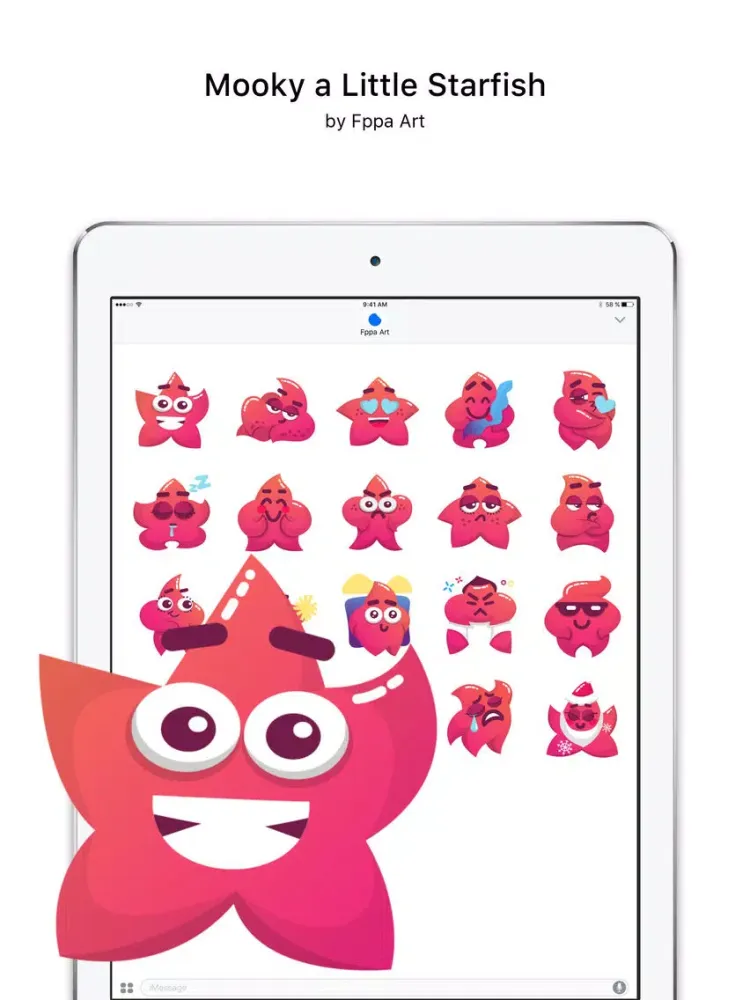 Capturas de pantalla de Mooky a Little Starfish iPad 