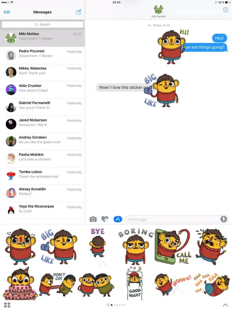 Ảnh chụp màn hình của Yellow Fellow iPad 