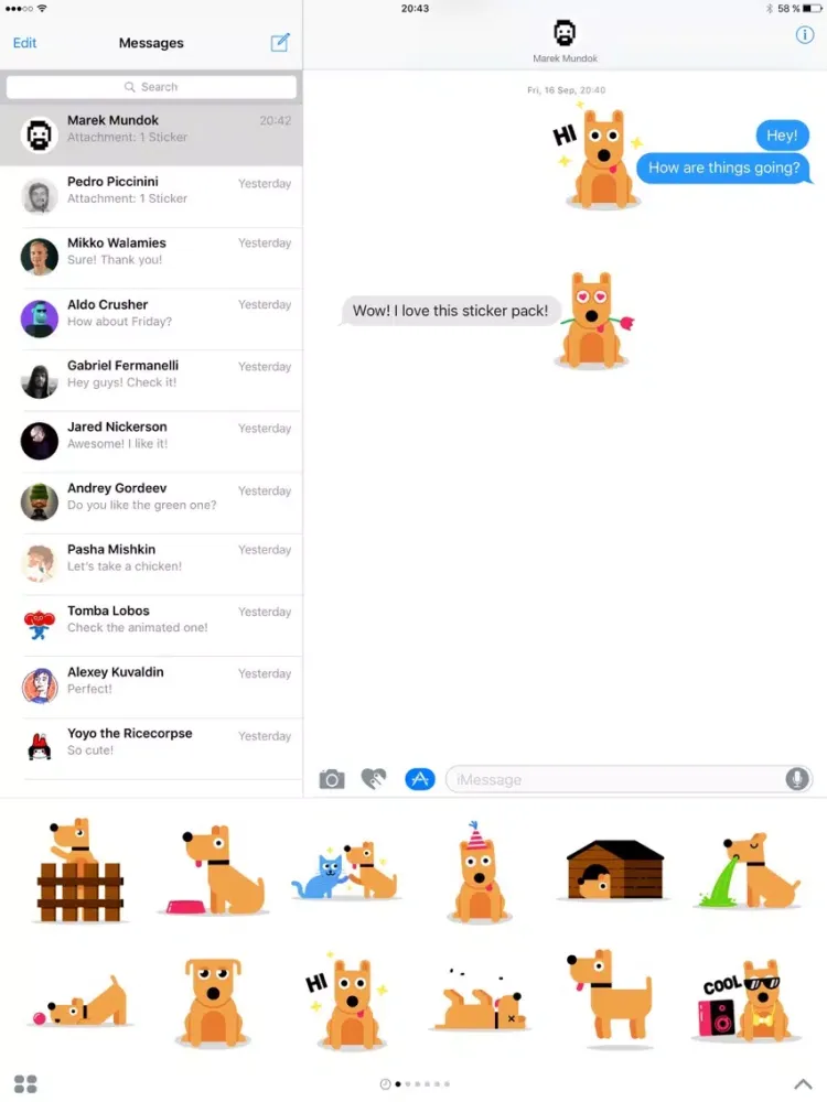 Doggo – Animated Stickers iPad 應用截圖