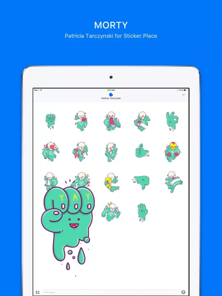 Morty Stickers iPad  Screenshots