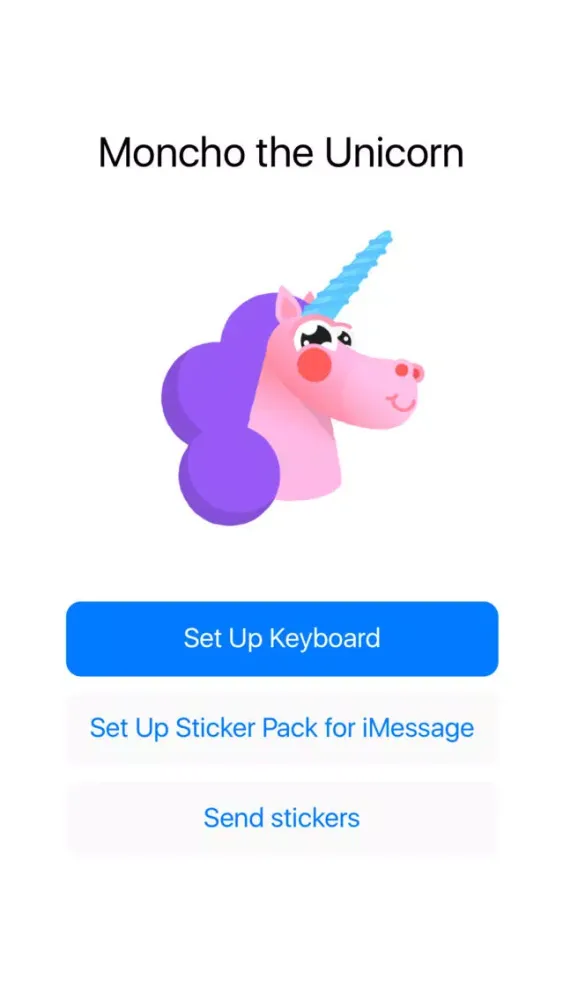 Capturas de pantalla de Moncho the Unicorn – Animated Stickers