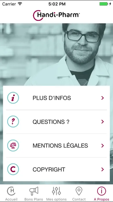 Tangkapan layar HANDIPHARM Vente privée
