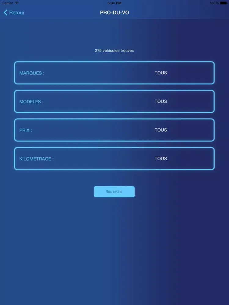 Capturas de tela do produvo iPad 
