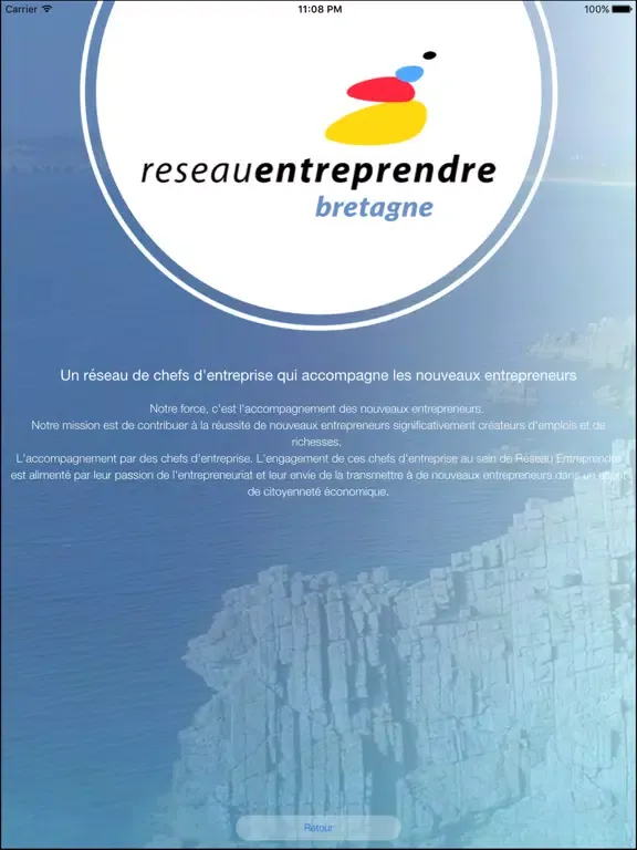 reseau entreprendre bretagne iPad  Ekran Görüntüleri