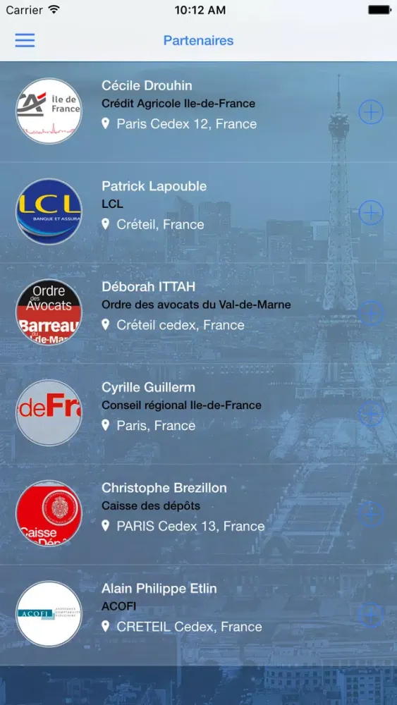 Captures d'écran de Reseau Entreprendre Ile-de-France