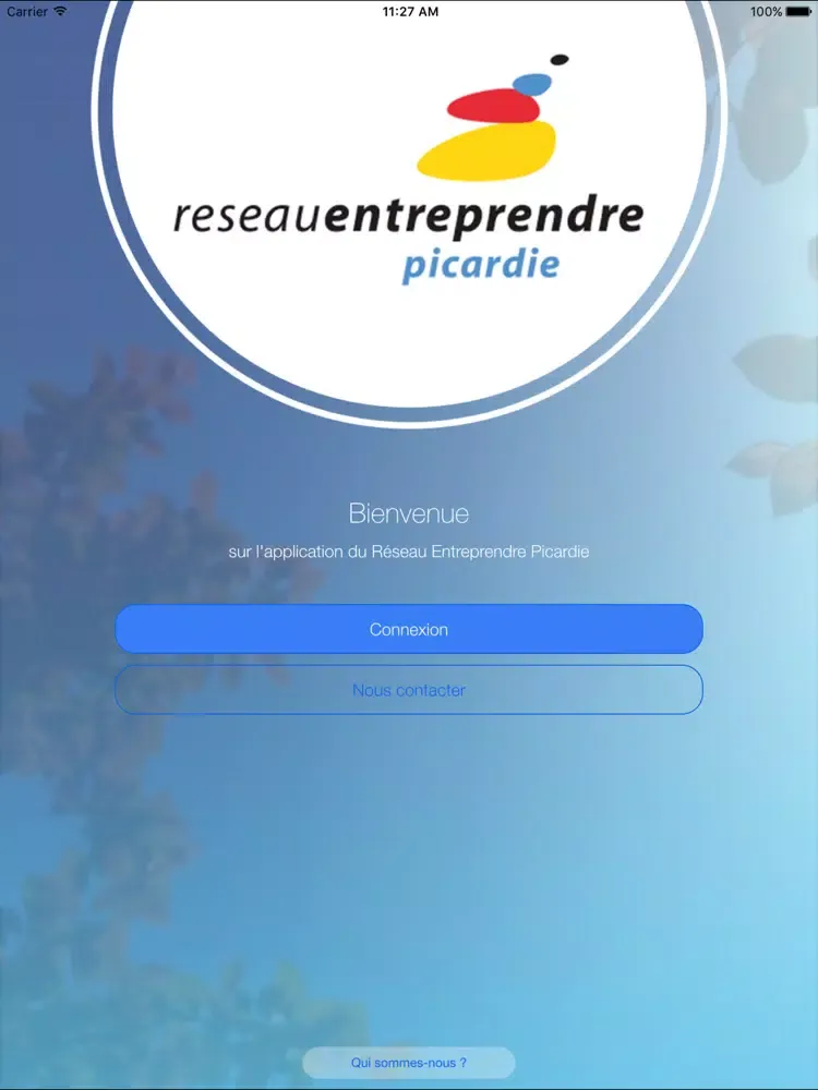 Ảnh chụp màn hình của reseau entreprendre picardie iPad 