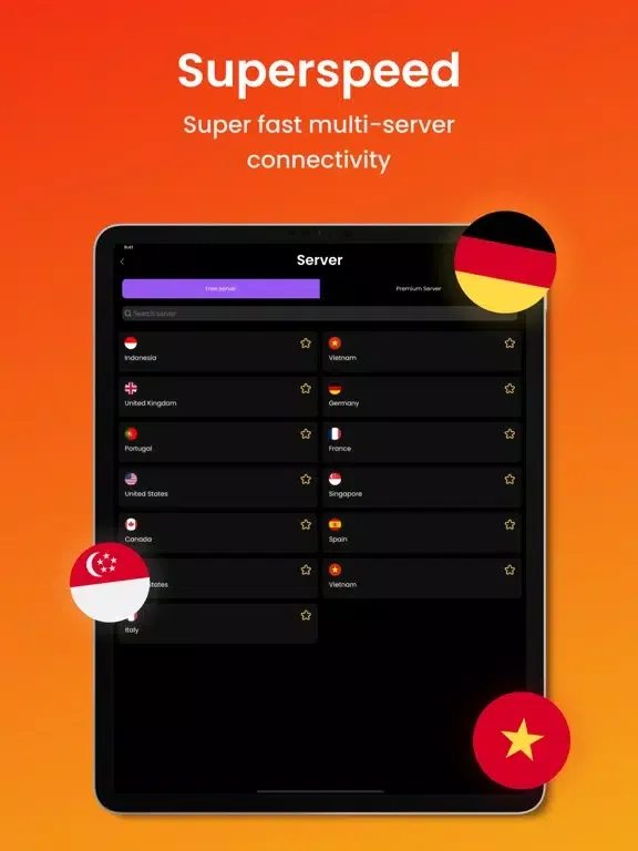 صور Planet VPN: Universal Connect iPad 