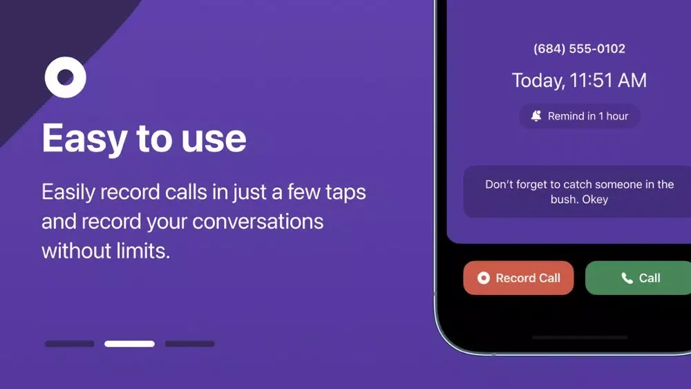 Capturas de tela do Phone Call Recorder & Planner