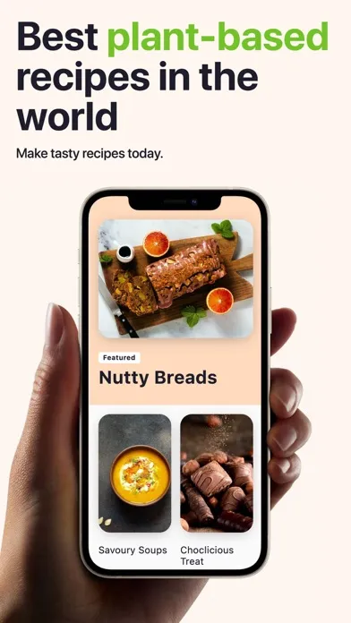Plant Based Recipes & Diet App应用截图