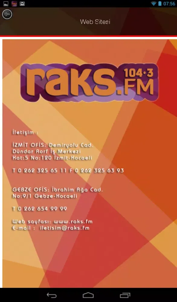 Raks Fm 스크린샷