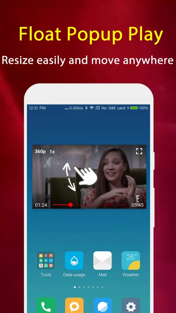 Tangkapan layar Video Tube Player