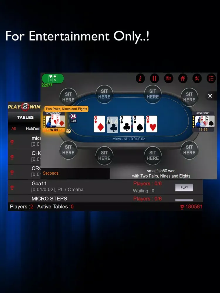 Play2Win iPad  Ekran Görüntüleri