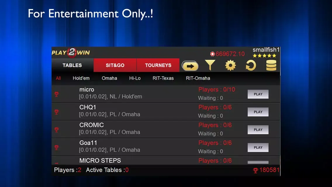 Play2Win Ekran Görüntüleri