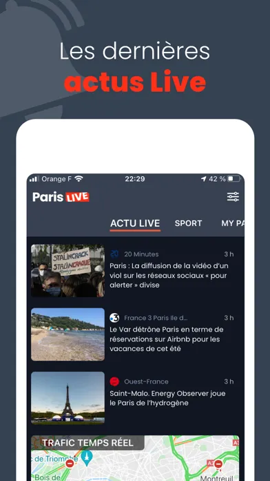 Paris Live : Actu & Sport स्क्रीनशॉट
