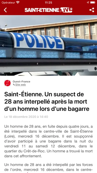 ภาพหน้าจอของ Saint-Etienne Live