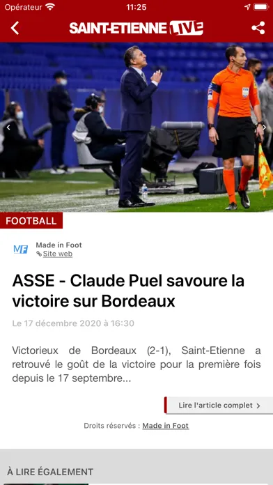 ภาพหน้าจอของ Saint-Etienne Live