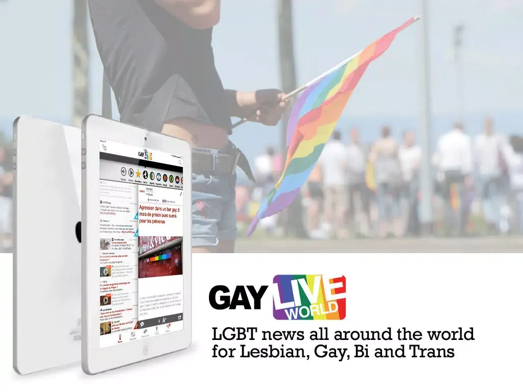 Gay Live World : All News to Lesbians, Gays, Bi and Trans iPad  स्क्रीनशॉट