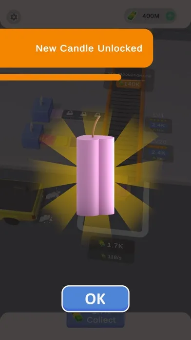 Ảnh chụp màn hình của Idle Candle Inc: World Tycoon