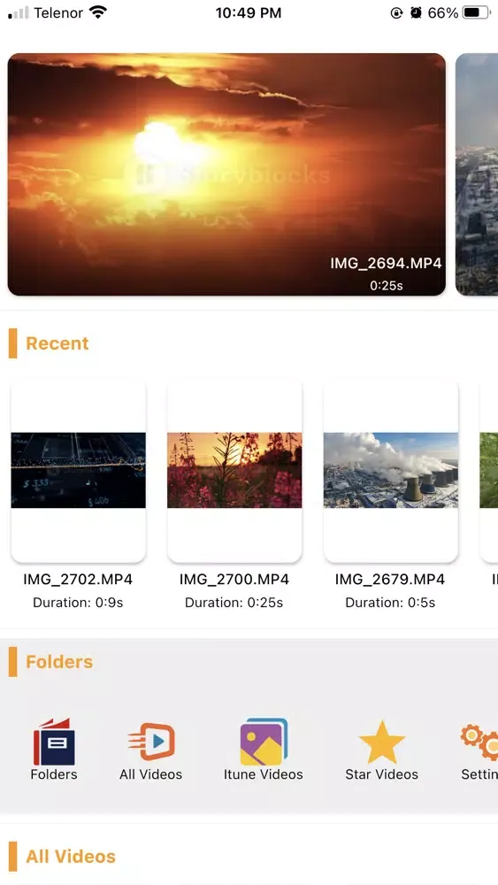 ภาพหน้าจอของ Video Player 4k
