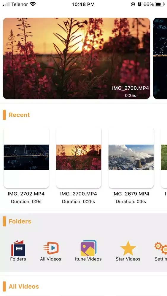 ภาพหน้าจอของ Video Player 4k