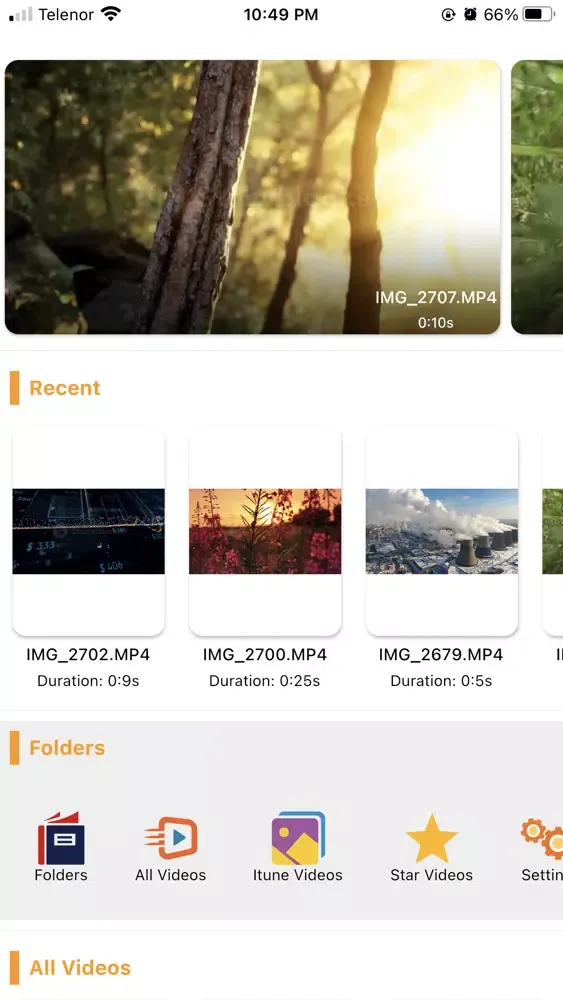 ภาพหน้าจอของ Video Player 4k