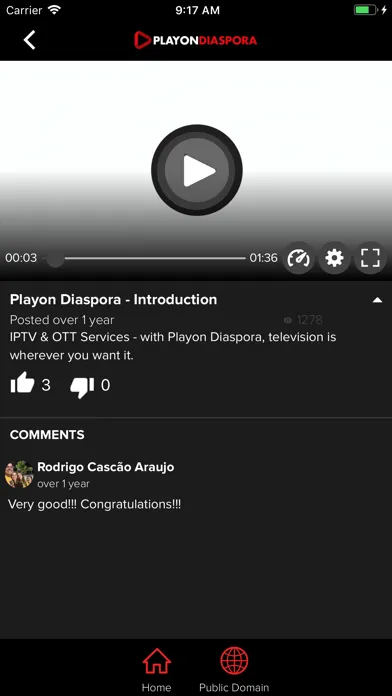 Zrzuty ekranu playondiaspora