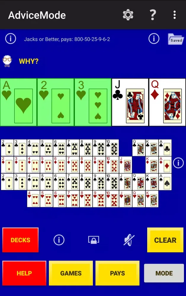 Tangkapan layar Play Perfect Video Poker Lite