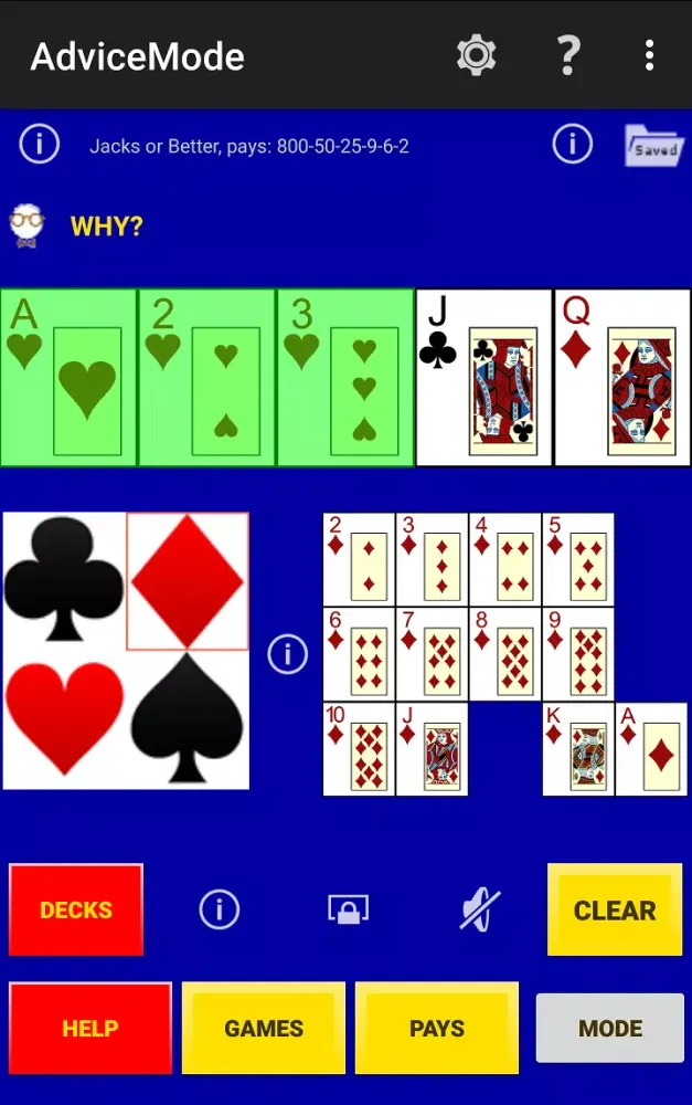 Tangkapan layar Play Perfect Video Poker Lite