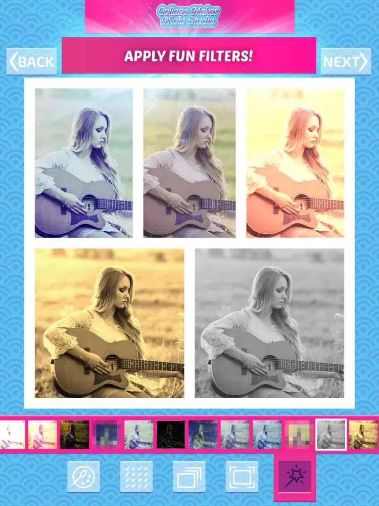 Screenshot di Collage Maker Photo Studio with Grid Layouts - Add cool Filters and Retouch Pics iPad 