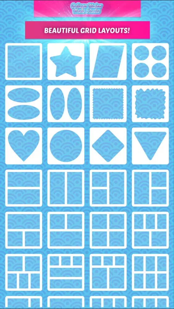 Screenshot di Collage Maker Photo Studio with Grid Layouts - Add cool Filters and Retouch Pics