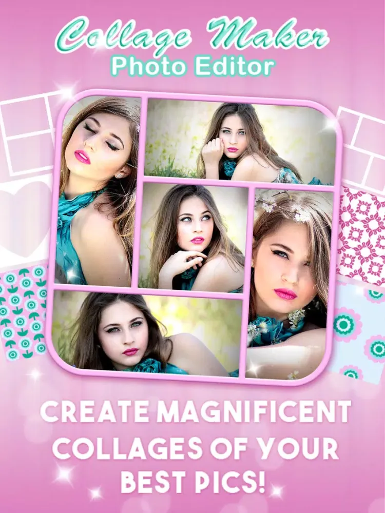 Zrzuty ekranu Collage Maker Photo Editor - Arrange Multiple Pics with This Neat Framer and Resizer iPad 