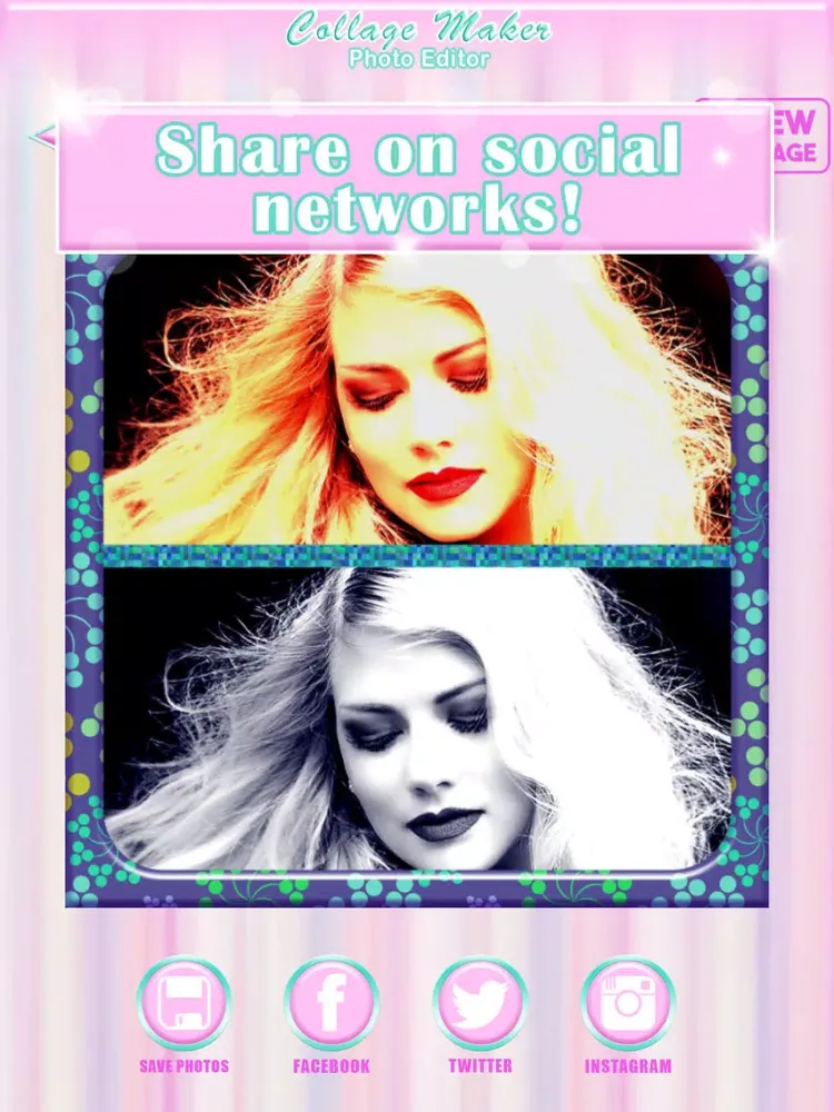 Zrzuty ekranu Collage Maker Photo Editor - Arrange Multiple Pics with This Neat Framer and Resizer iPad 